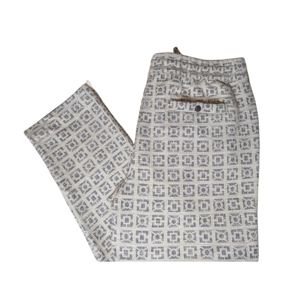 Marine Layer Geometric Jacquard Knit Drawstring Tapered Pant Men Sz XXL NWT $118